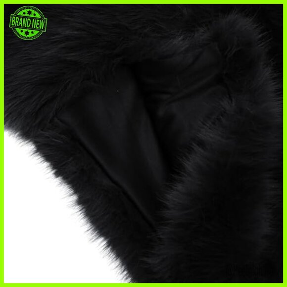 Faux Fur Vest Sleeveless Jacket Zip Up Stand Collar Pockets - Picture 4 of 5